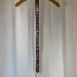 Girls Nocona Embellished Leather Belt in Pink (27 3/4 inches)